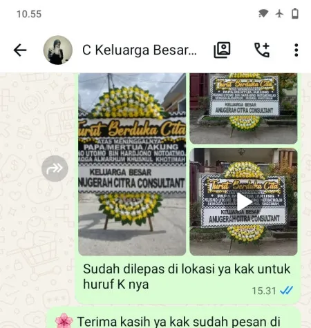 Pengiriman Papan Bunga Duka Kepuh Kutoarjo